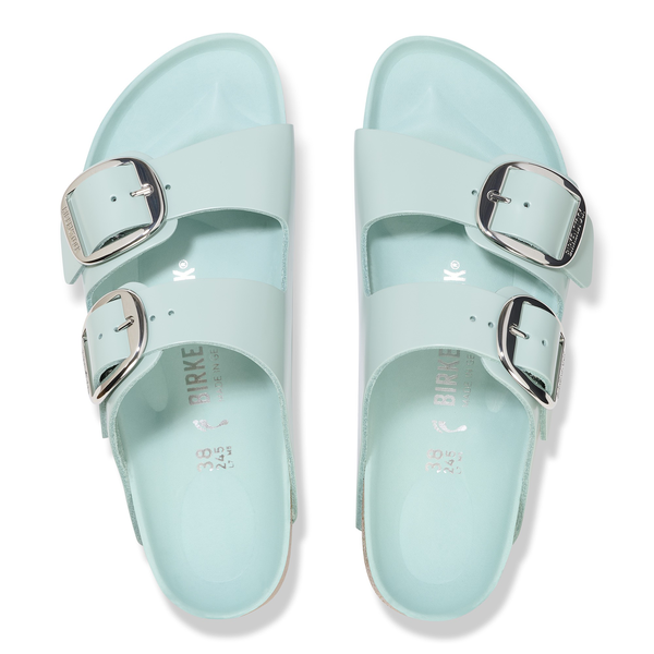 Birkenstock Arizona Big Buckle high shine surf green regular 1026489