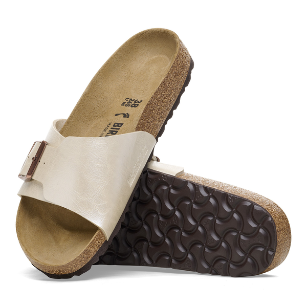 BirkenstockCatalina ženski natikač Pearl White ozko kopito 1026631