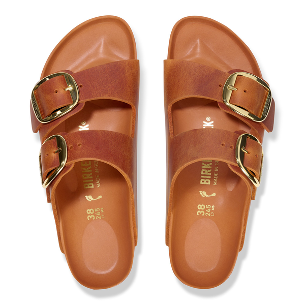 Birkenstock Arizona Big Buckle oljeno usnje burnt orange regular 1026609