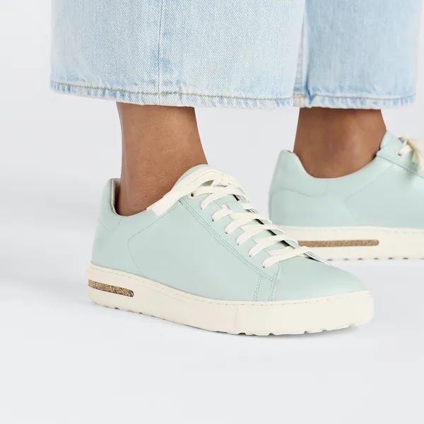 Birkenstock čevlji Bend Low gladko usnje Surf Green 1027292