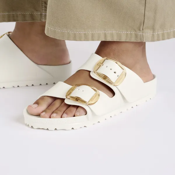 Birkenstock Arizona EVA big buckle ženski natikači Eggshell ozko kopito 1029651