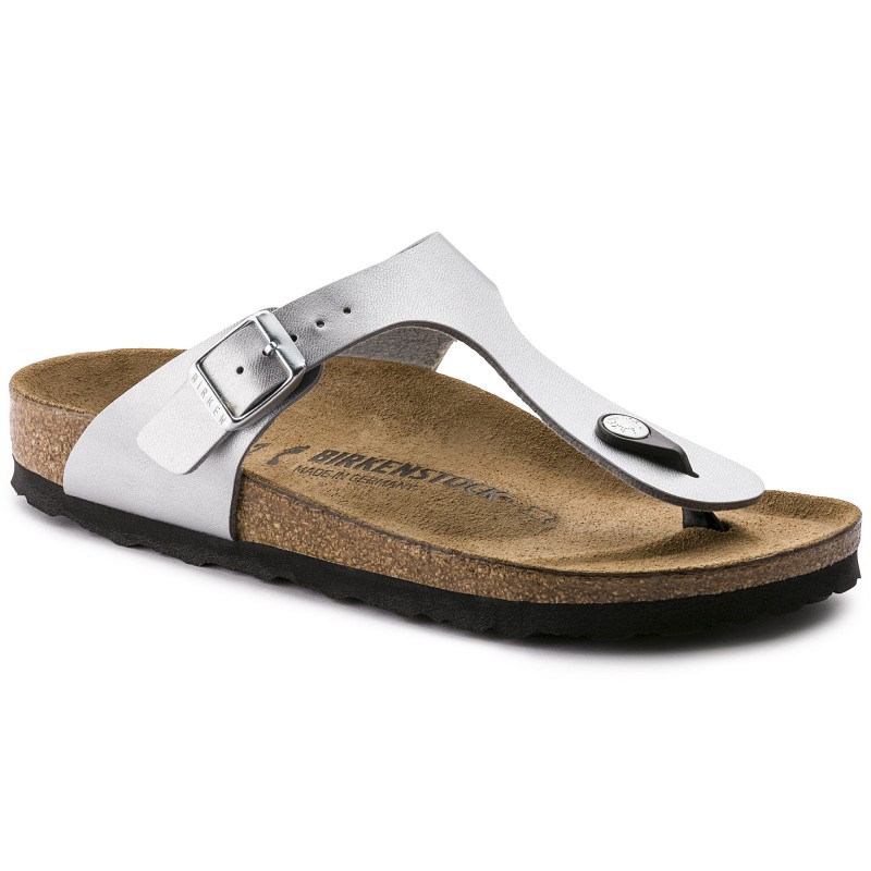Birkenstock Gizeh ženski natikač srebrni 43851