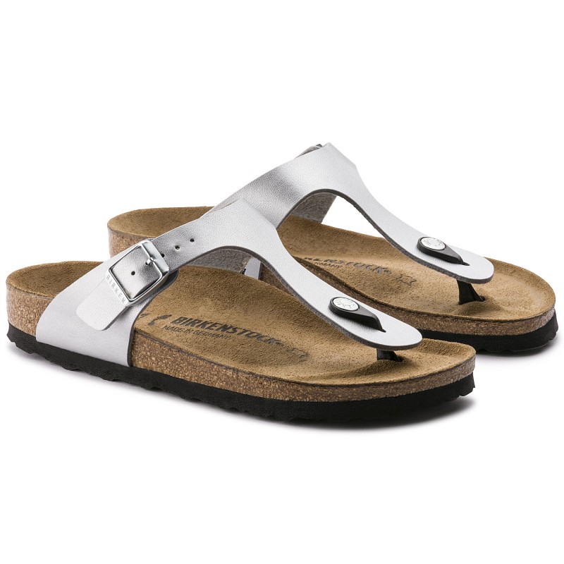 Birkenstock Gizeh ženski natikač srebrni 43851