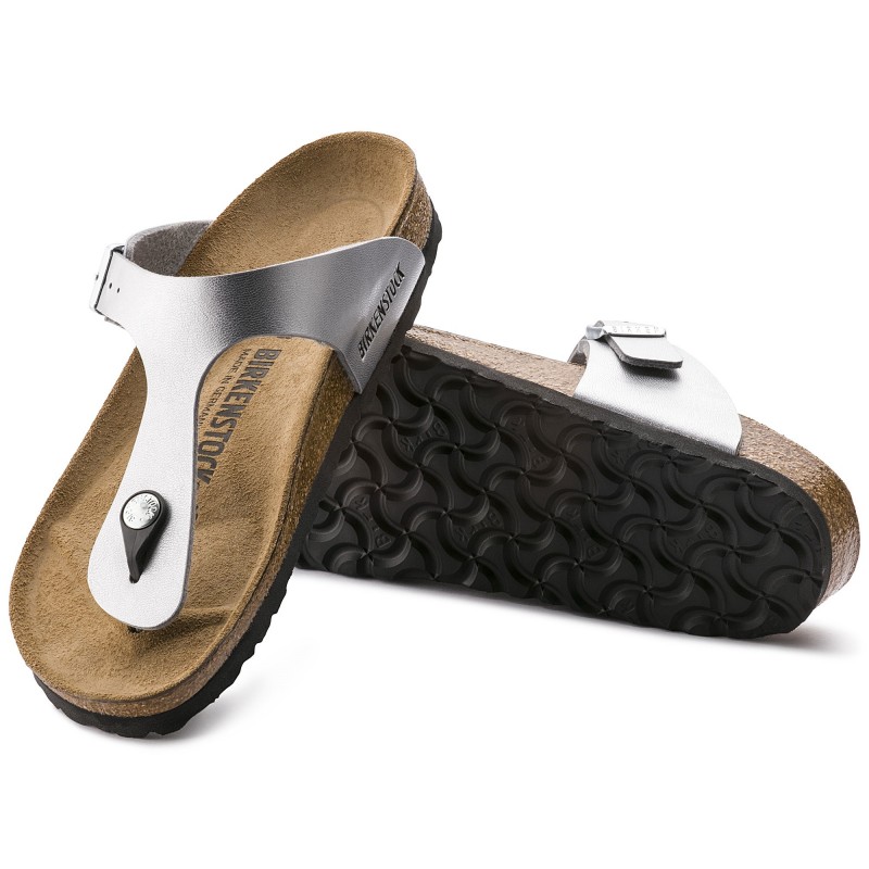 Birkenstock Gizeh ženski natikač srebrni 43851