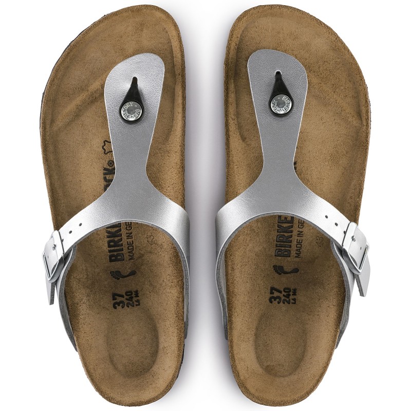 Birkenstock Gizeh ženski natikač srebrni 43851