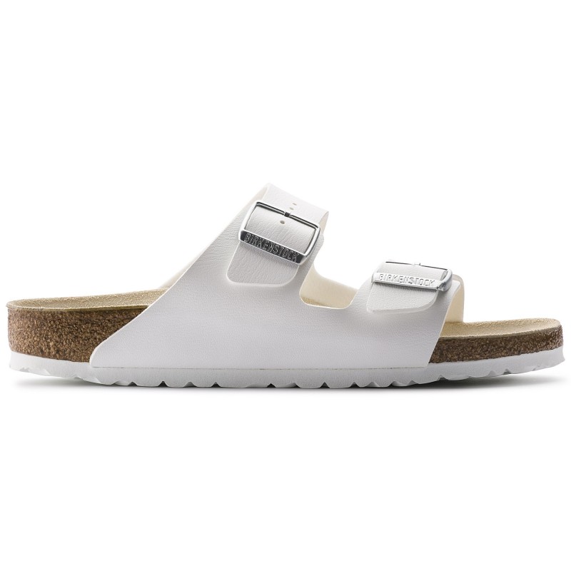 Birkenstock Arizona Birkoflor beli unisex natikači 51733 Ozko kopito