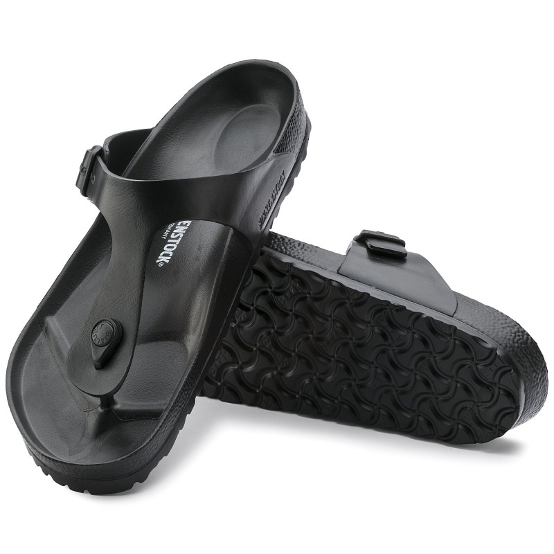 Birkenstock Gizeh EVA unisex natikači črni regular kopito 0128201