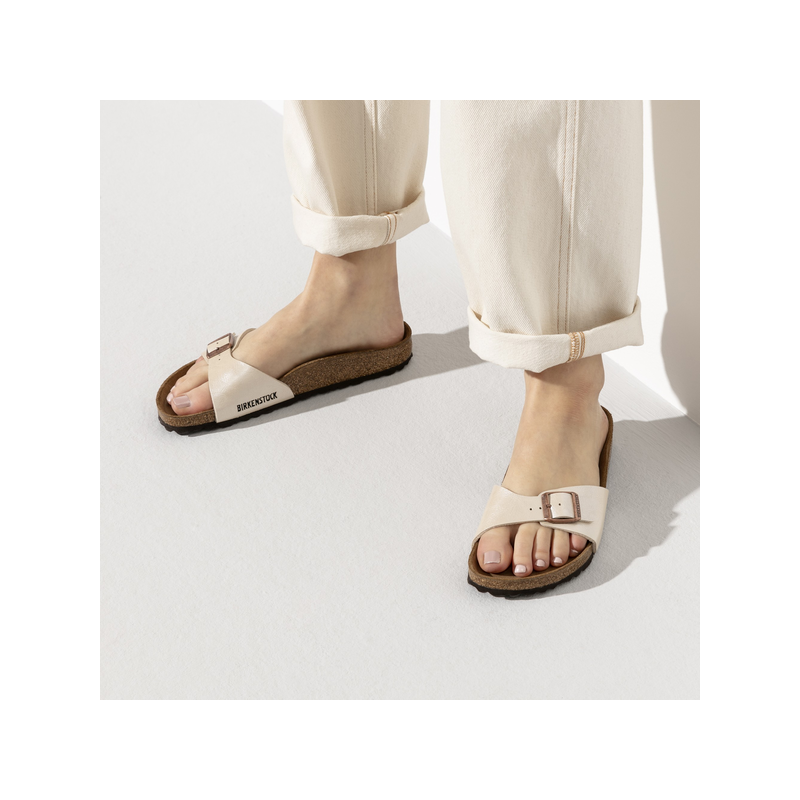 Birkenstock Madrid Graceful Pearl White ozki 940153