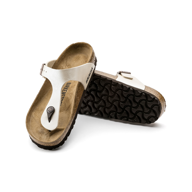 Birkenstock Gizeh birkoflor graceful pearl white regular 943871