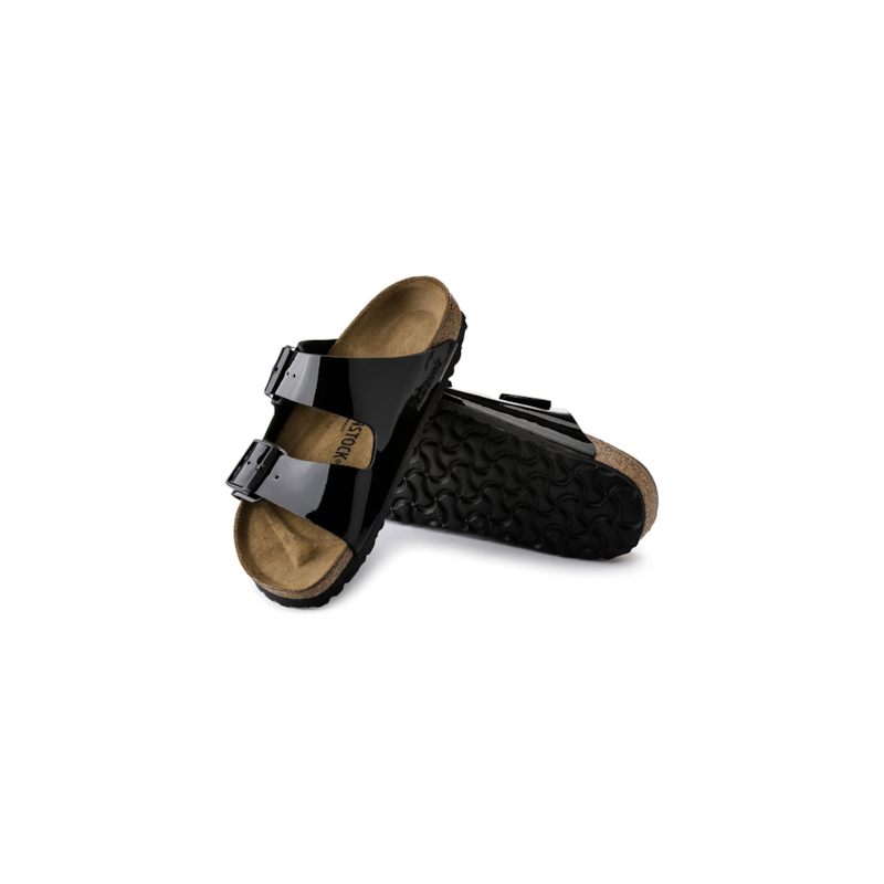 Birkenstock Arizona Birkoflor lak črni regular 1005291