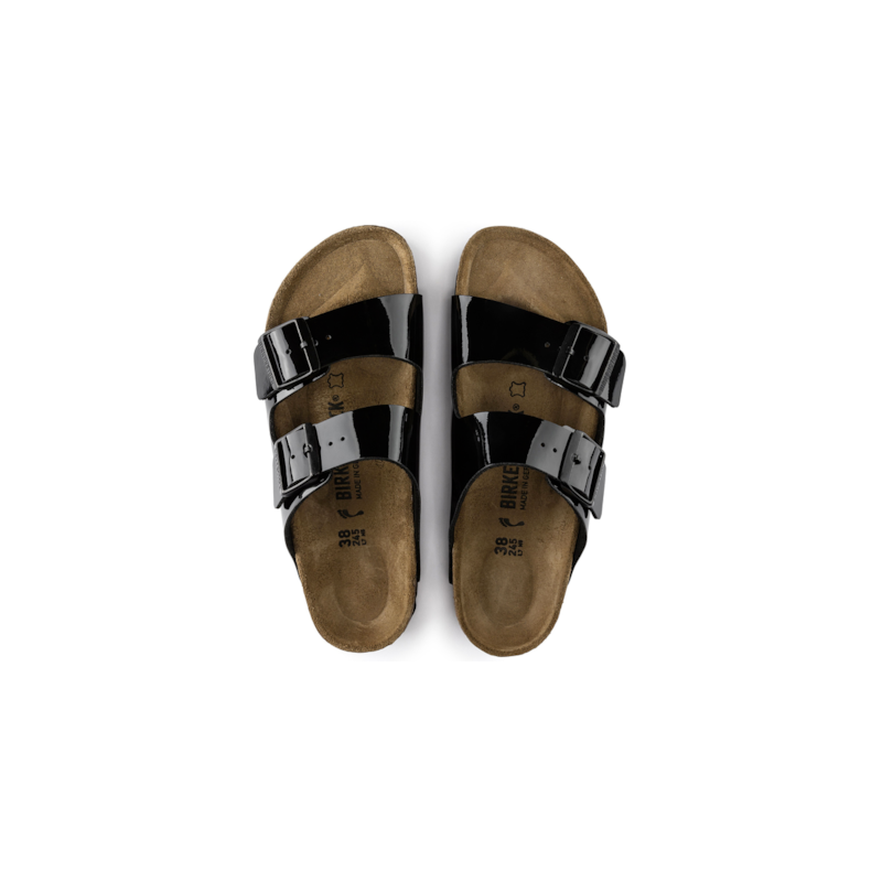 Birkenstock Arizona Birkoflor lak črni regular 1005291