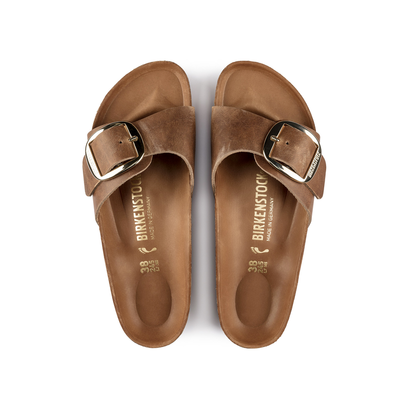  Birkenstock Madrid BB ozko kopito oljeno usnje cognac 1006525