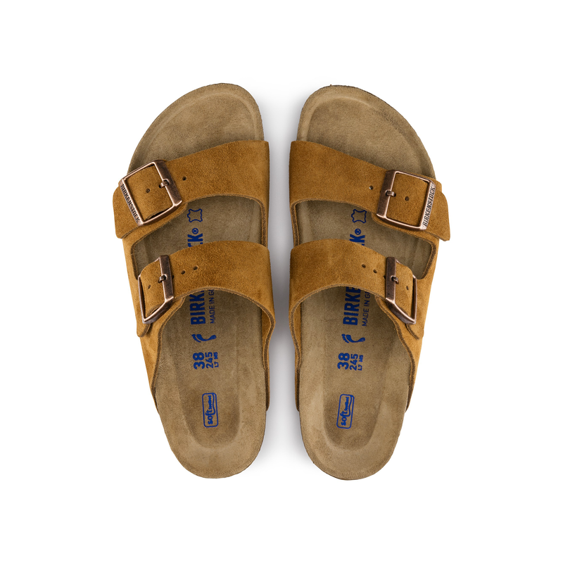 Birkenstock Arizona natikač semiš mink mehak vložek regular 1009526 