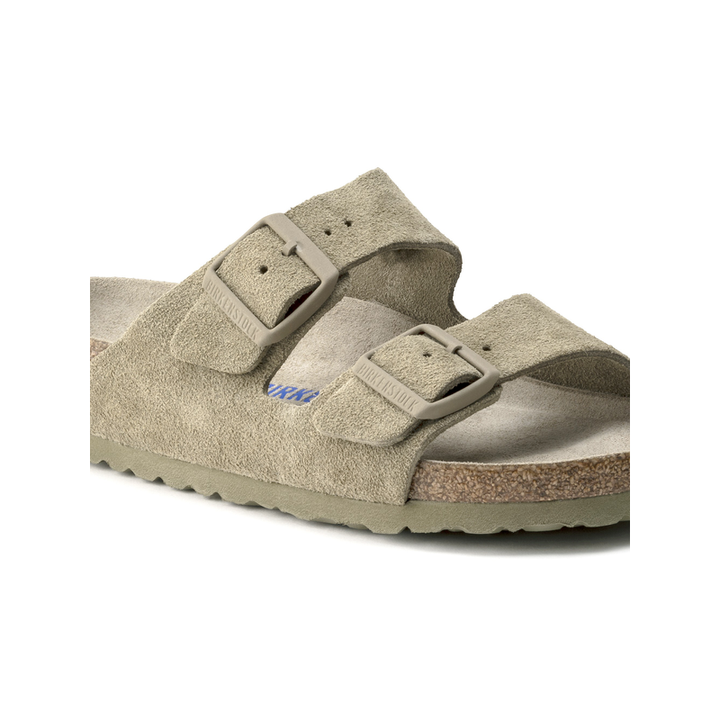 Birkenstock Arizona natikač semiš faded khaki mehak vložek regular 1019045