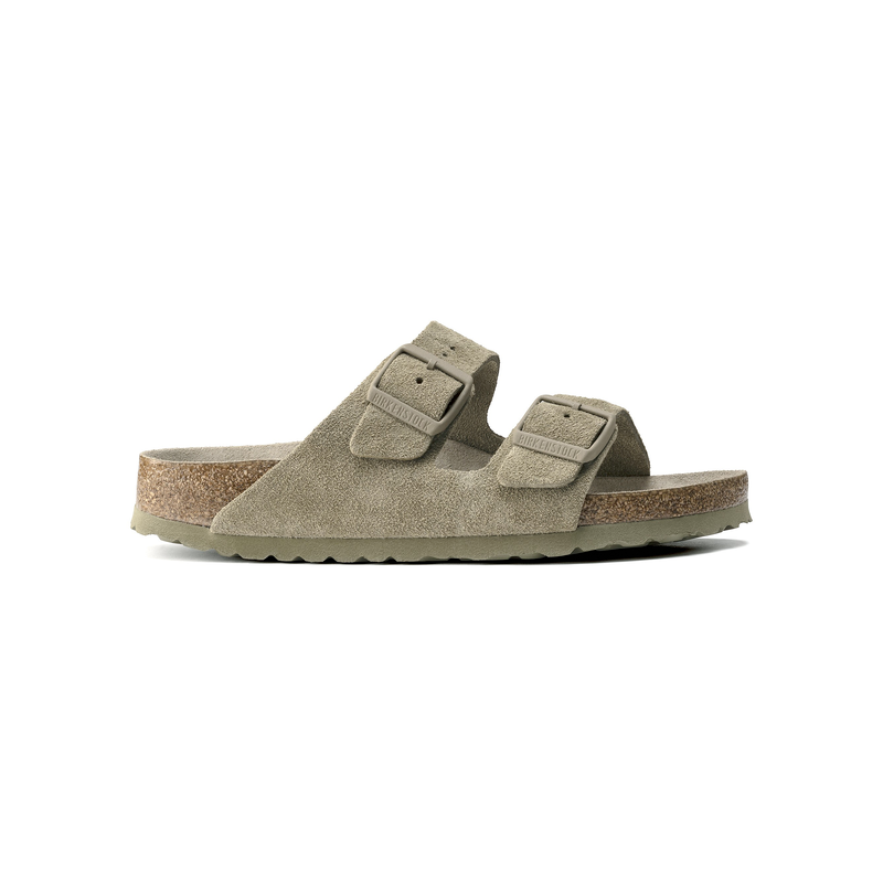 Birkenstock Arizona natikač semiš faded khaki mehak vložek regular 1019045