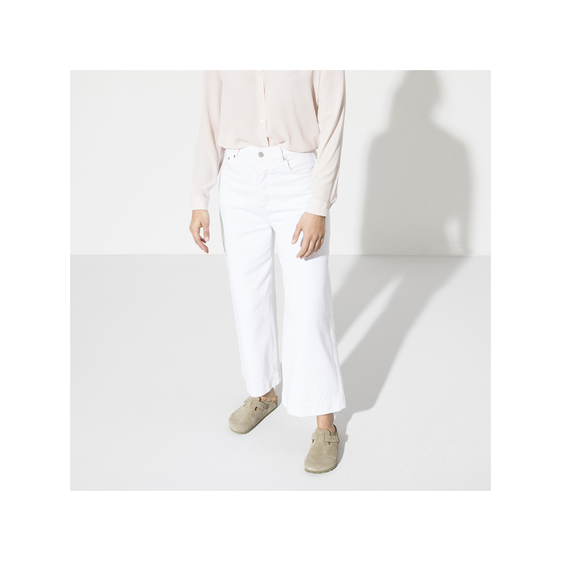 Birkenstock natikači Boston v barvi Faded Khaki regular z mehkim vložkom 1019054