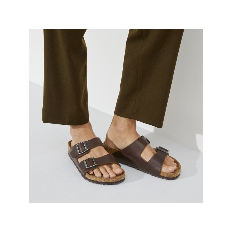 Birkenstock Arizona Vintage Wood Roast moški natikač regular 1023117