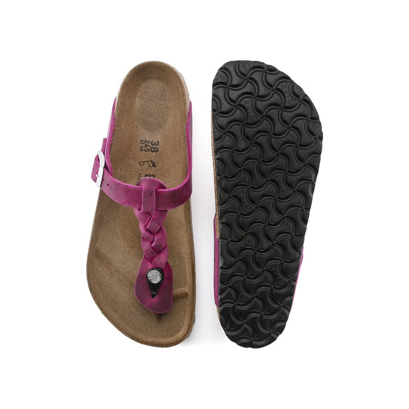 Birkenstock Gizeh Pleteni natikači v fuksija barvi 1023991