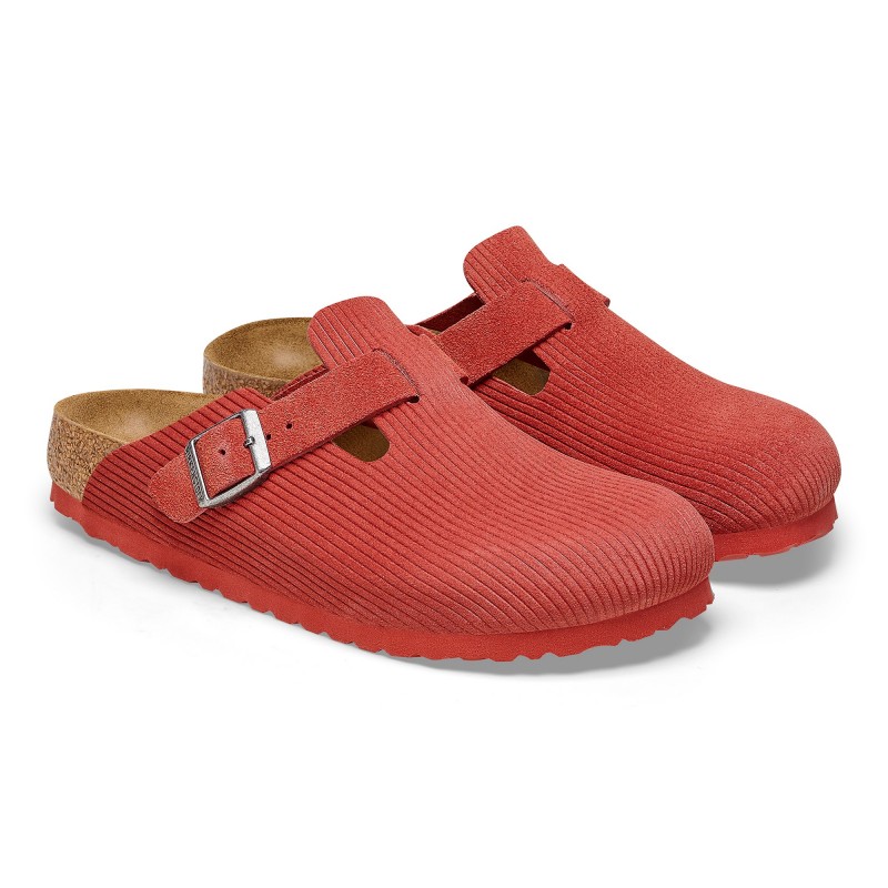 Birkenstock ženski natikači Boston rdeči 1025645