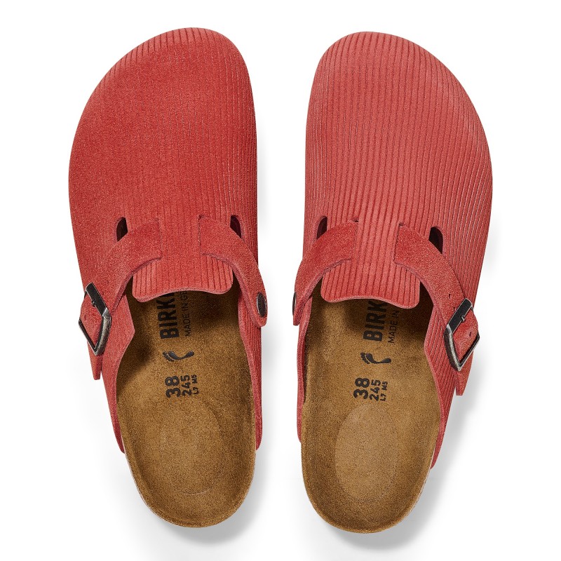 Birkenstock ženski natikači Boston rdeči 1025645