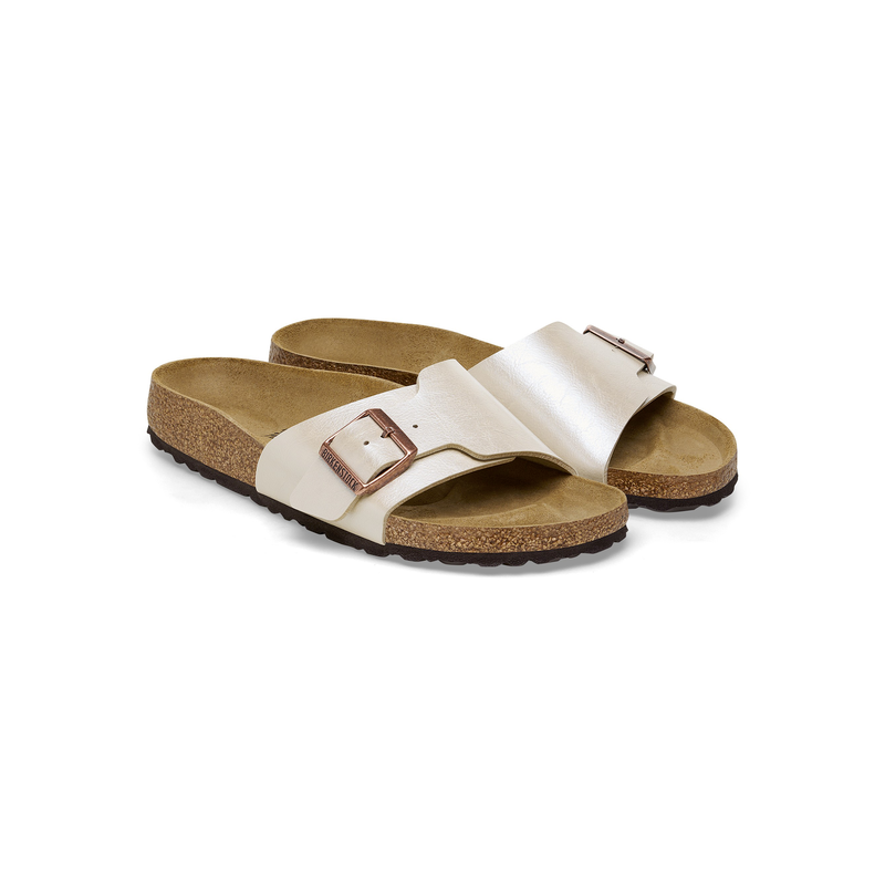 BirkenstockCatalina ženski natikač Pearl White ozko kopito 1026631