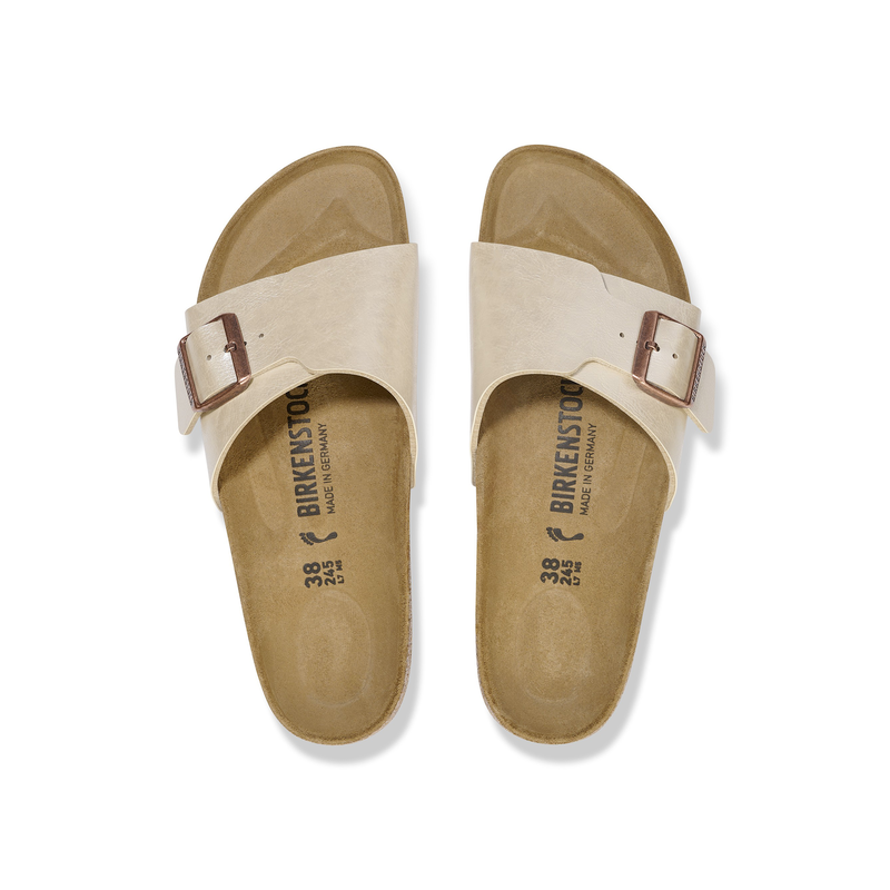 BirkenstockCatalina ženski natikač Pearl White ozko kopito 1026631