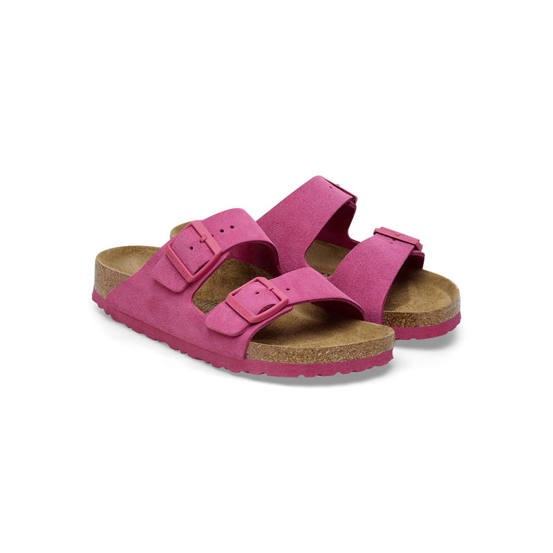 Birkenstock Arizona natikač semiš usnje fuksija tulip regular 1027124