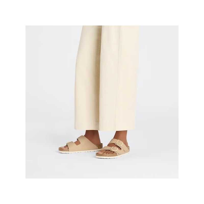 Birkenstock Arizona ženski natikač Birkoflor filc v novi bež barvi regular 1027721