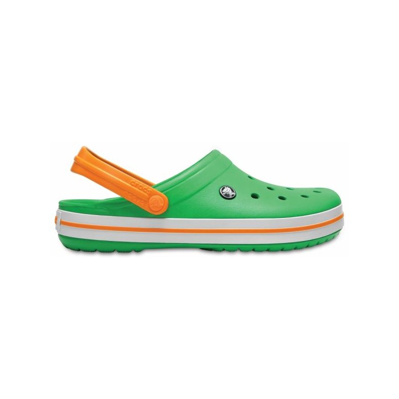 Crocs Crocband Grass green / White Blazing Orange